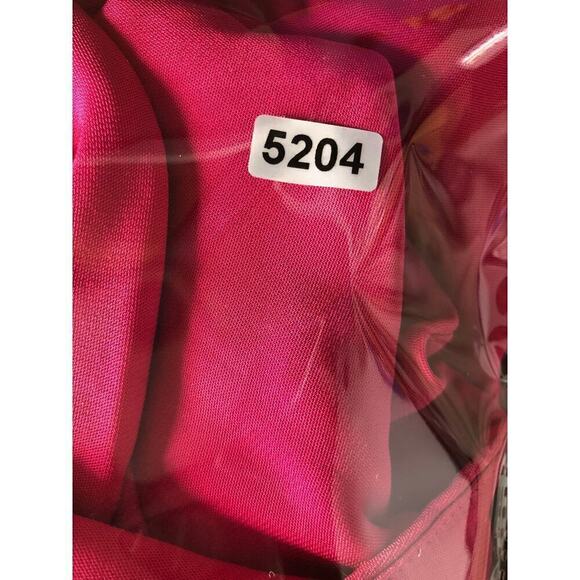 Emilia George Lauren Maternity Dress Off-Shoulder Cocktail Midi Rasberry Pink XS - Picture 12 of 12